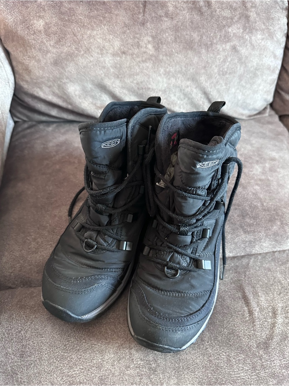KEEN Women’s Terradora Anke Black Insulated Waterproof Boots Size 8.5